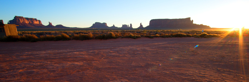 Sunrise in Monument Valley
